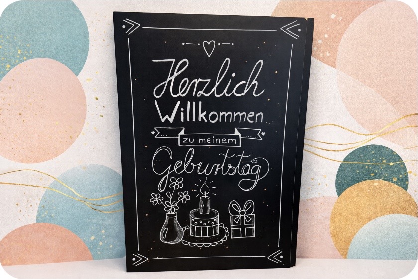 Tafelschild zum Geburtstag