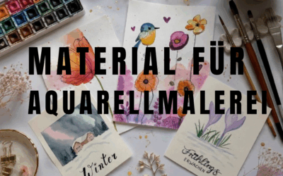 Material für Aquarellmalerei