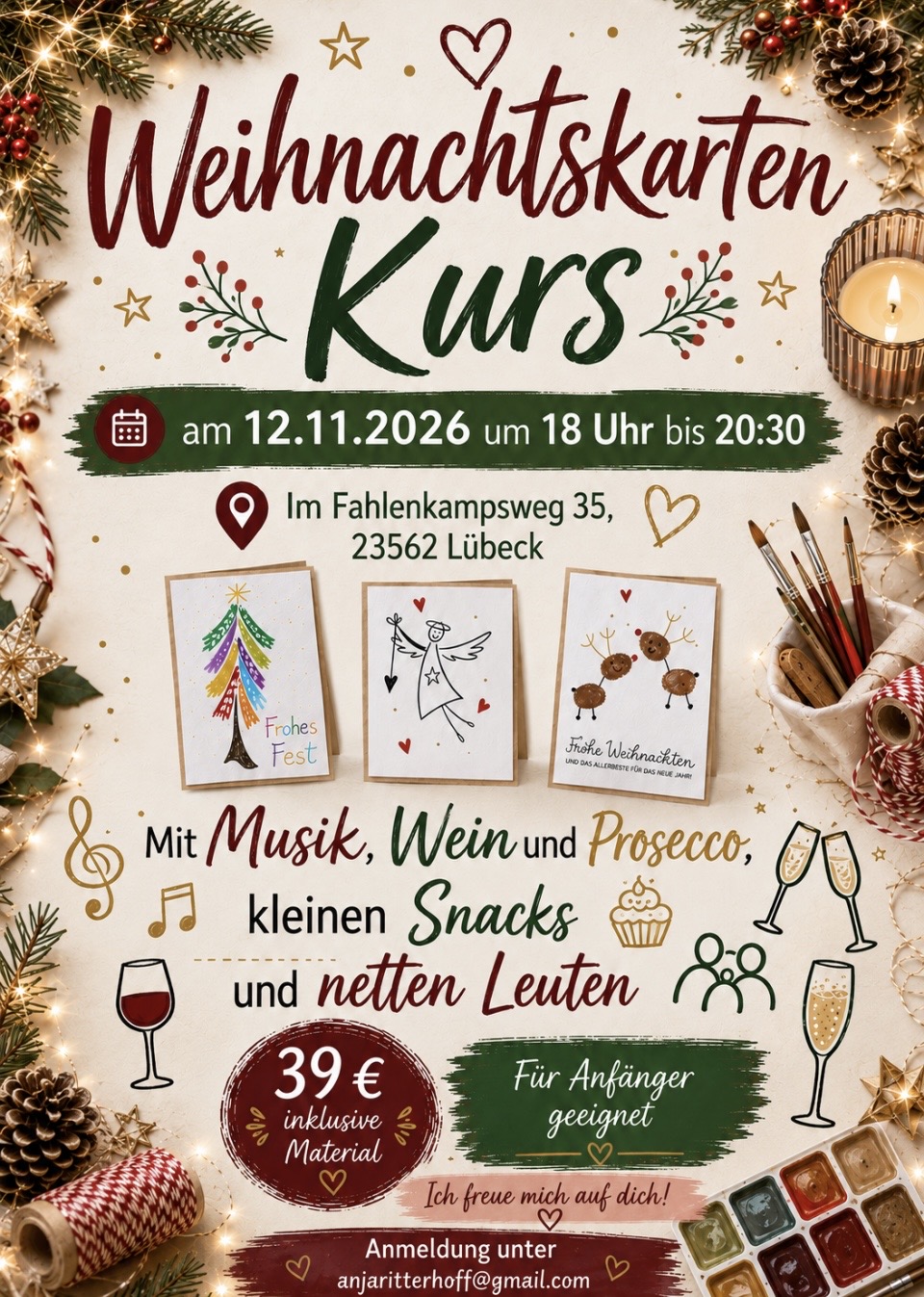 Weihnachtskarten Kurs