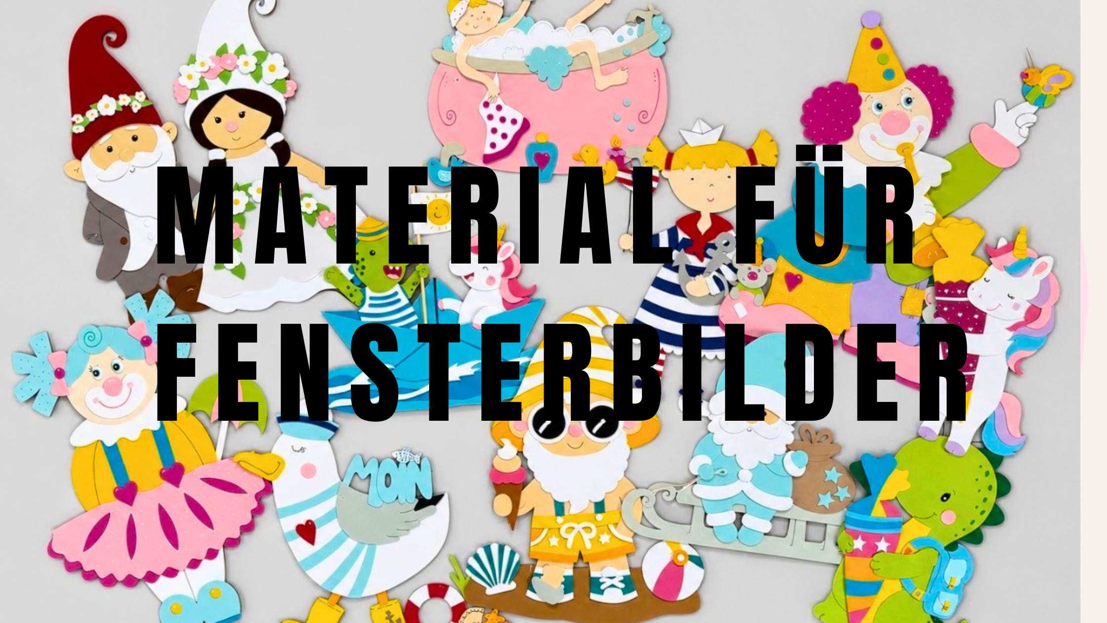 Material für Fensterbilder