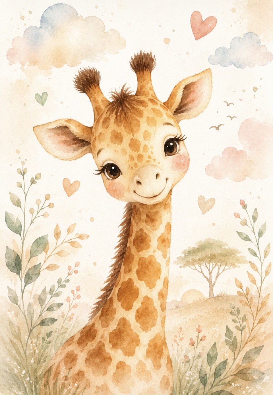 Aquarell-Kinderbild