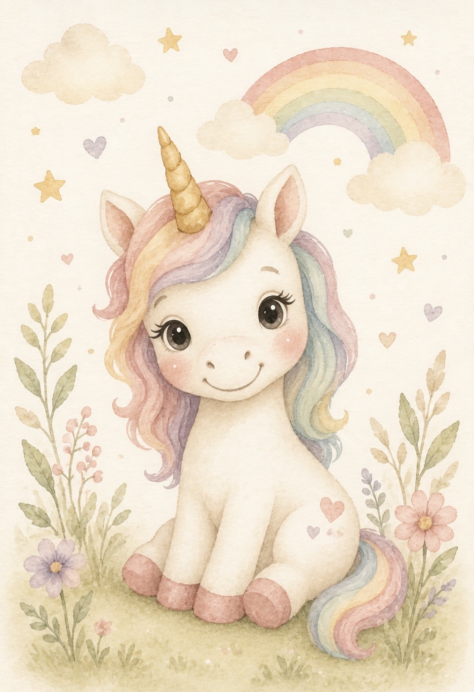 Aquarell-Kinderbild